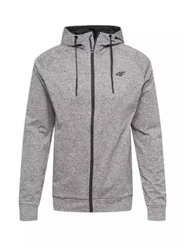 Спортивная толстовка на молнии 4F, пестрый серый