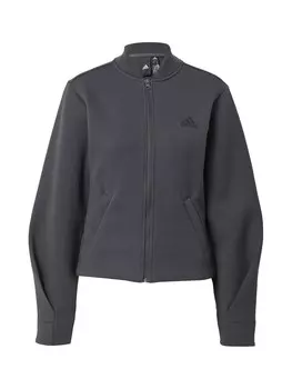 Спортивная толстовка на молнии Adidas, антрацит