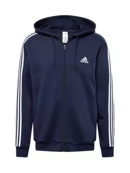 Спортивная толстовка на молнии Adidas Essentials, темно-синий