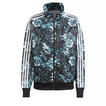 Спортивная толстовка на молнии Adidas Flower Firebird, черный