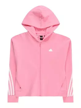 Спортивная толстовка на молнии Adidas Future Icons 3-Stripes, светло-розовый