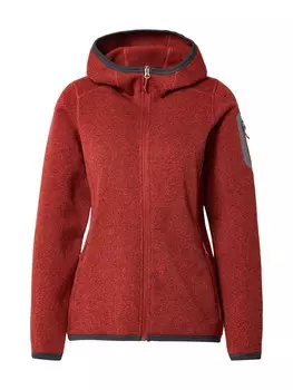 Спортивная толстовка на молнии Bergans Kamphaug, крапчатый красный