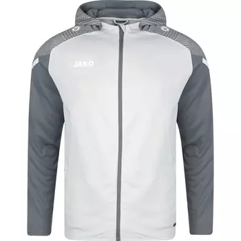 Спортивная толстовка на молнии Jako, базальтово-серый/светло-серый