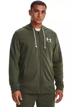 Спортивная толстовка на молнии Rival Under Armour, зеленый