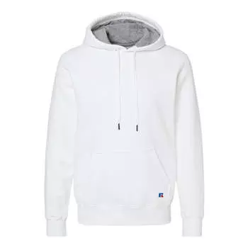 Спортивная толстовка с капюшоном из хлопкового флиса Russell Russell Athletic, белый