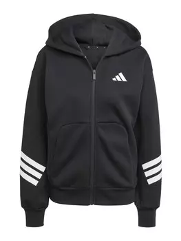 Спортивная толстовка с капюшоном на молнии ADIDAS SPORTSWEAR Future Icons, черный