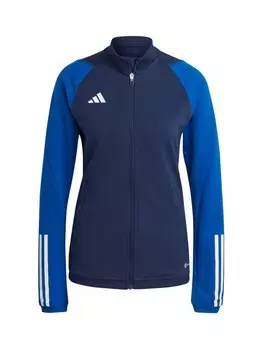 Спортивная толстовка с капюшоном на молнии ADIDAS PERFORMANCE Tiro 23, цвет Blue/Dark blue