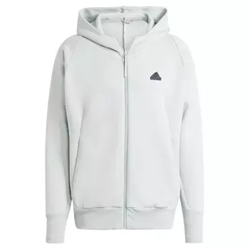 Спортивная толстовка с капюшоном на молнии ADIDAS SPORTSWEAR Z.N.E. Premium, цвет Silver grey