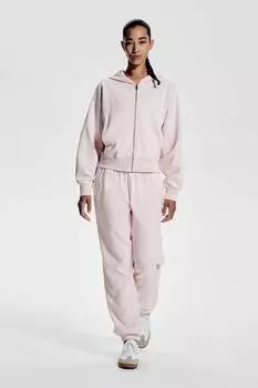 Спортивная толстовка с капюшоном на молнии H&M, розовый