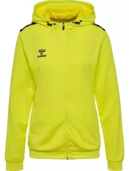 Спортивная толстовка с капюшоном на молнии Hummel AUTHENTIC PL, желтый