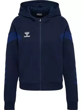 Спортивная толстовка с капюшоном на молнии Hummel TRAVEL, морской синий