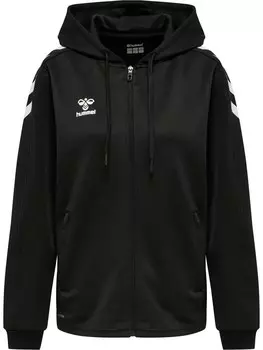 Спортивная толстовка с капюшоном на молнии Hummel CORE XK POLY, черный