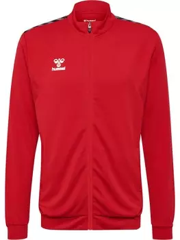 Спортивная толстовка с капюшоном на молнии Hummel Authentic, цвет Cranberry