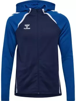 Спортивная толстовка с капюшоном на молнии Hummel Lead 2.0, цвет Blue/marine blue