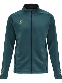 Спортивная толстовка с капюшоном на молнии Hummel Cima, изумрудный