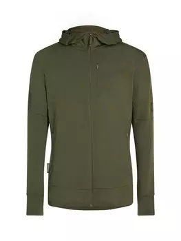 Спортивная толстовка с капюшоном на молнии ICEBREAKER, оливковый