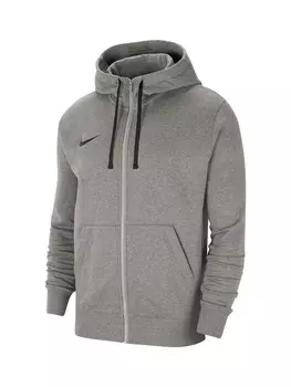 Спортивная толстовка с капюшоном на молнии NIKE, пятнистый серый