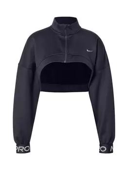 Спортивная толстовка с капюшоном на молнии NIKE Pro, черный