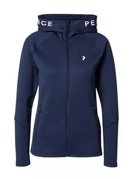 Спортивная толстовка с капюшоном на молнии PEAK PERFORMANCE Rider, темно-синий