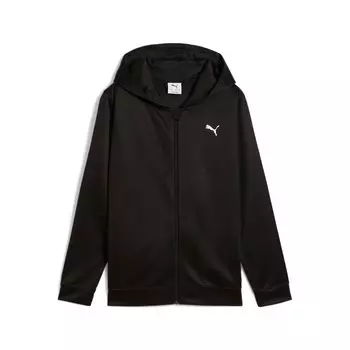 Спортивная толстовка с капюшоном на молнии PUMA, черный