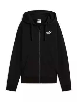 Спортивная толстовка с капюшоном на молнии PUMA Ess No. 1, черный