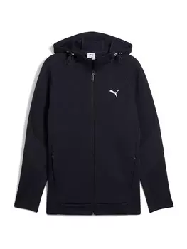 Спортивная толстовка с капюшоном на молнии PUMA, темно-синий