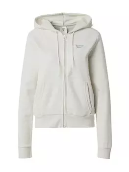 Спортивная толстовка с капюшоном на молнии Reebok, цвет mottled beige
