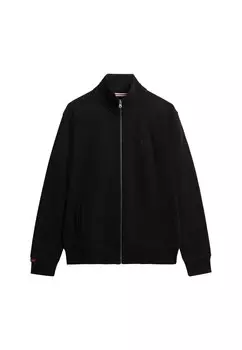 Спортивная толстовка с капюшоном на молнии Superdry Essential, черный