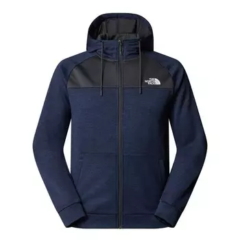 Спортивная толстовка с капюшоном на молнии THE NORTH FACE, цвет mottled blue