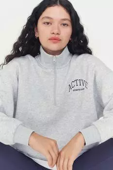 Спортивная толстовка с короткой молнией H&M, мультиколор