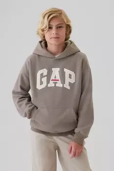 Спортивная толстовка с логотипом (4 13 лет) Gap, коричневый