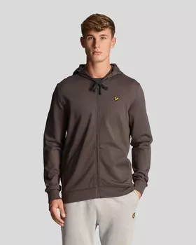 Спортивная толстовка с молнией во всю длину Lyle & Scott, серый