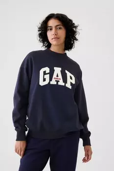 Спортивная толстовка с воротником стойкой и логотипом Gap, синий