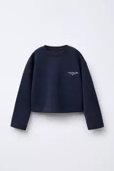 Спортивная толстовка со слоганом ZARA, синий