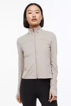 Спортивная толстовка SoftMove H&amp;M, светло-серый бежевый