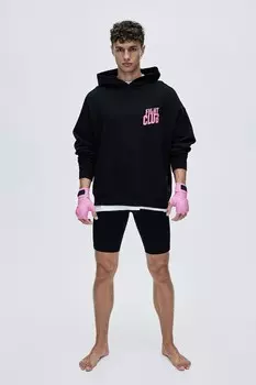 Спортивная толстовка свободного кроя H&M, черный
