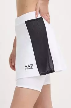 Спортивная юбка EA7 Emporio Armani, белый