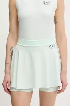 Спортивная юбка Ea7 Emporio Armani, зеленый