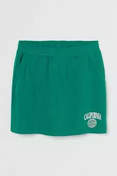 Спортивная юбка с принтом H&amp;M, зеленый/калифорния