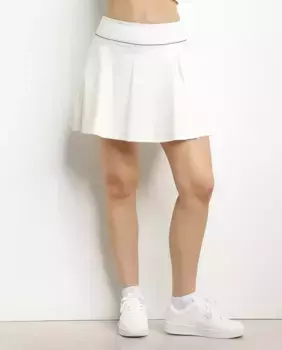 Спортивная юбка-шорты с разрезом сбоку Dim, белый