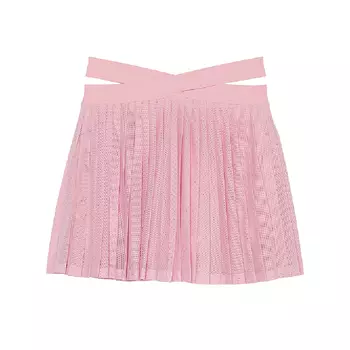 Спортивная юбка Victoria's Secret VS Elevate Strappy Mesh Mini, розовый