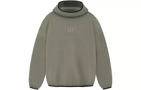 Спортивная замшевая флисовая толстовка с капюшоном Fear Of God, Clay