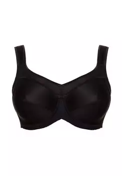 Спортивно-рельефный бюстгальтер на косточках Kate Ulla, черный