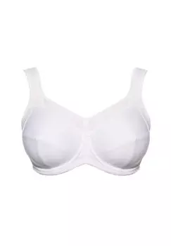 Спортивно-рельефный бюстгальтер на косточках Kate Ulla, белый