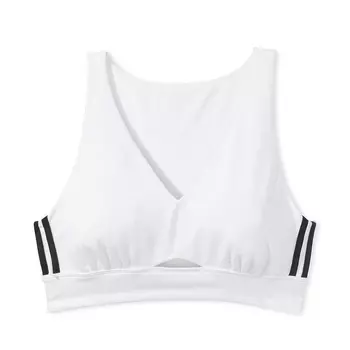 Спортивное бра Victoria's Secret Cotton Cutout Longline, белый