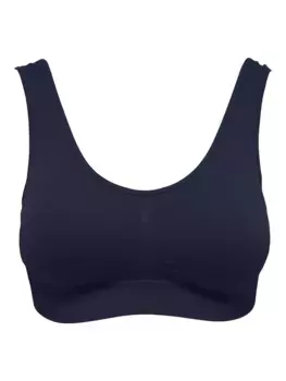 Спортивное бюстье ONLY Play "ONPMIRA SEAM SPORTS BRA", бесшовная отделка, синий