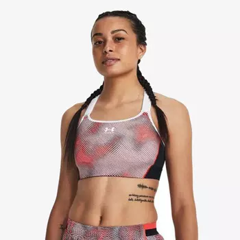 Спортивное бюстье посередине с каплевидным вырезом Under Armour, красный