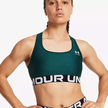 Спортивное бюстье с тепловой бронёй Under Armour, зеленый