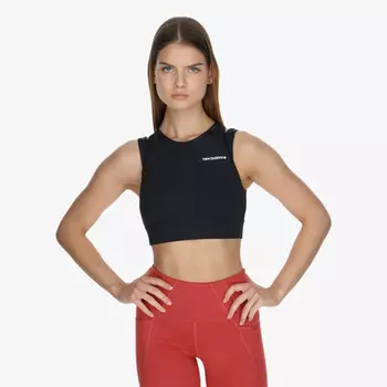 Спортивное бюстье в форме щита New Balance