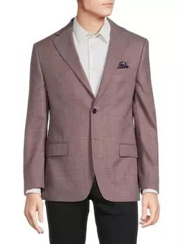 Спортивное пальто в клетку из смесовой шерсти Tallia, цвет Plum